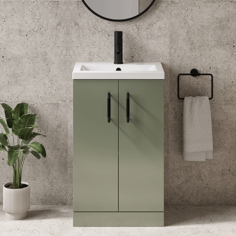 Erin Compact 500mm Floorstanding Cloakroom Vanity Unit & Basin