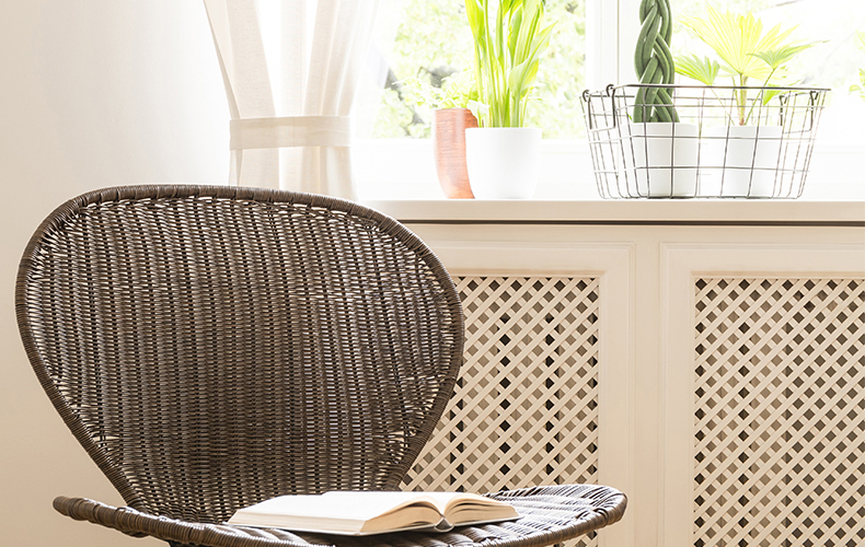 White Radiator Cover