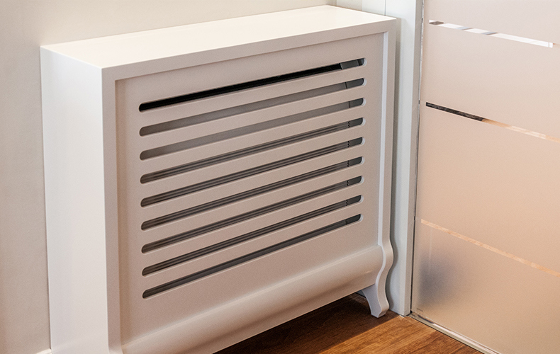 White Small Radiator Cover