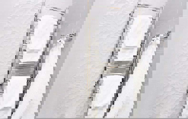 Towels on Heated Towel Rail