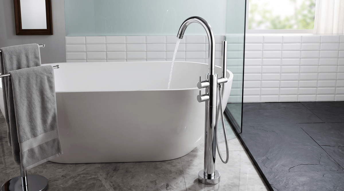 Crosswater Kai Lever Thermostatic Floor Standing Tap