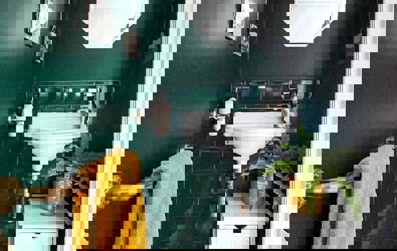 Dark Green Cloakroom