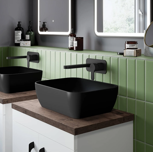 Harbour Soft Square Matt Finish Countertop Basin